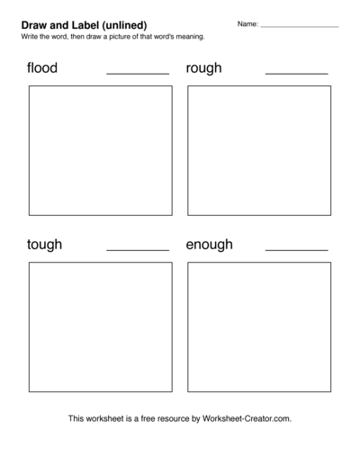 Draw and Label (unlined)