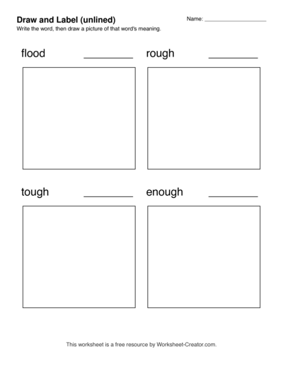 Draw and Label (unlined)